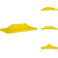 Dächer für Pavillions - Living Partyzelt-Dach 6x3 m Gelb 270 g/m² - Gelb von VIDAXL
