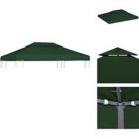 Dächer für Pavillions - Living Pavillon-Dachplane Ersatzdach 310 g/m² Grün 3x4 m - Grün von VIDAXL