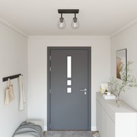 Deckenlampen mit Verstellbarem Glasschirm Anthrazit E27 vidaXL429534 von VIDAXL