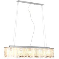 Vidaxl - Deckenleuchte mit Kristallperlen Silbern 104 cm E14 Vidaxl - Deckenleuchte mit Kristallperlen Silbern 104 cm E14 von VIDAXL