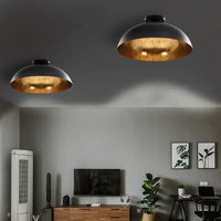 Deckenleuchten 2 Stk. Schwarz und Gold Halbkugelförmig E27 Vidaxl 703023 Deckenleuchten 2 Stk. Schwarz und Gold Halbkugelförmig E27 Vidaxl 703023 von VIDAXL