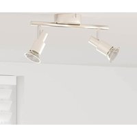 Deckenstrahler Gebürstetes Nickel 25.5 x 8 x 11 cm Stahl Vidaxl von VIDAXL