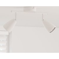 Deckenstrahler 2 Wege verstellbar Weiß GU10 vidaXL524133 von VIDAXL