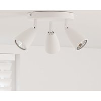 Deckenstrahler 3 Wege verstellbar Weiß GU10 vidaXL661450 von VIDAXL