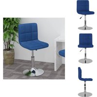 Vidaxl - Drehbarer Barhocker Blau Stoff - Barhocker - Tresenhocker - Thekenhocker - Barstuhl Vidaxl - Drehbarer Barhocker Blau Stoff - Barhocker - Tresenhocker - Thekenhocker - Barstuhl von VIDAXL