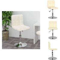 Drehbarer Barhocker Creme Stoff - Barhocker - Tresenhocker - Thekenhocker - Barstuhl Drehbarer Barhocker Creme Stoff - Barhocker - Tresenhocker - Thekenhocker - Barstuhl von VIDAXL