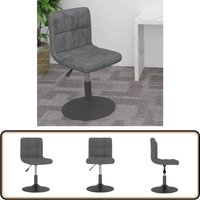 Drehbarer Barhocker Dunkelgrau Samt - Vidaxl Drehbarer Barhocker Dunkelgrau Samt - Vidaxl von VIDAXL
