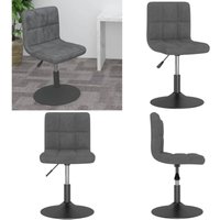 Drehbarer Barhocker Dunkelgrau Samt - Vidaxl Drehbarer Barhocker Dunkelgrau Samt - Vidaxl von VIDAXL