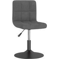 Vidaxl - Drehbarer Barhocker Dunkelgrau Samt von VIDAXL