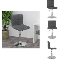 Vidaxl - Drehbarer Barhocker Dunkelgrau Stoff - Barhocker - Tresenhocker - Thekenhocker - Barstuhl Vidaxl - Drehbarer Barhocker Dunkelgrau Stoff - Barhocker - Tresenhocker - Thekenhocker - Barstuhl von VIDAXL