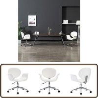 Drehbarer Esszimmerstuhl Weiß Kunstleder - Esszimmerstuhl - Drehstuhl - Küchenstuhl - Stuhl Weiß - Kunstledersitz Drehbarer Esszimmerstuhl Weiß Kunstleder - Esszimmerstuhl - Drehstuhl - Küchenstuhl - Stuhl Weiß - Kunstledersitz von VIDAXL