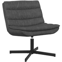 Drehstuhl Schwarz 63 x 75 x 76 cm Kunstleder Vidaxl Drehstuhl Schwarz 63 x 75 x 76 cm Kunstleder Vidaxl von VIDAXL