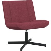Vidaxl - Drehstuhl Weinrot Polyester mit Metallbasis Standard Drehbar von VIDAXL