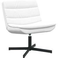 Drehstuhl Weiß Polyester, Metallrahmen Mittel Drehstuhl vidaXL von VIDAXL