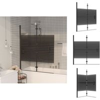 Vidaxl - Duschkabinen & -türen - Living Faltbare Duschkabine esg 120x140 cm Schwarz von VIDAXL