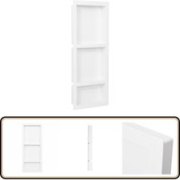 Vidaxl - Duschnische mit 3 Fächern Mattweiß 41x99x9 cm - Duschablage - Duschwand - Badezimmerregal - Duscheinrichtung - Duschzubehör Vidaxl - Duschnische mit 3 Fächern Mattweiß 41x99x9 cm - Duschablage - Duschwand - Badezimmerregal - Duscheinrichtung - Duschzubehör von VIDAXL