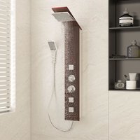 vidaXL Duschpaneel-System Glas Braun vidaXL Duschpaneel-System Glas Braun von VIDAXL