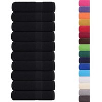 Duschtücher 10 Stk. Schwarz 70x140 cm 360 g/m² 100% Baumwolle Vidaxl von VIDAXL