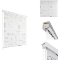 Vidaxl - Duschvorhänge - Living Duschrollo 80x240 cm Splash-Design - Grau von VIDAXL