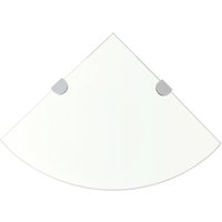 Eckablage mit Verchromten Halterungen Glas Transparent 25x25 cm vidaXL Eckablage mit Verchromten Halterungen Glas Transparent 25x25 cm vidaXL von VIDAXL