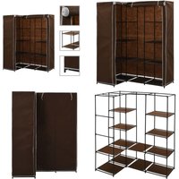Vidaxl - Eckkleiderschrank Braun 130 x 87 x 169 cm - Eckkleiderschrank - Kleiderschrank - Garderobe - Stauraum - Platzsparend - Home & Living von VIDAXL