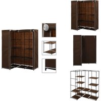 Vidaxl - Eckkleiderschrank Braun 130 x 87 x 169 cm - Eckkleiderschrank - Kleiderschrank - Garderobe - Stauraum - Platzsparend von VIDAXL