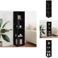 Eckregal Schwarz 33x33x132 cm Holzwerkstoff - Eckregal - Regalsystem - Wohnraumorganisation - Stauraum - Schwarz Eckregal Schwarz 33x33x132 cm Holzwerkstoff - Eckregal - Regalsystem - Wohnraumorganisation - Stauraum - Schwarz von VIDAXL