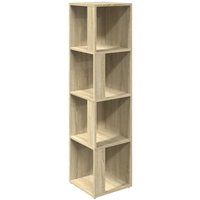 Vidaxl - Eckregal Sonoma-Eiche 33x33x132 cm Holzwerkstoff von VIDAXL
