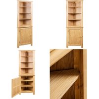 Eckschrank 59x36x180 cm Massivholz Eiche - Eckregal - Holzschrank - Echtschrank - Regal Braun - Wohnraumorganisation - Home & Living Eckschrank 59x36x180 cm Massivholz Eiche - Eckregal - Holzschrank - Echtschrank - Regal Braun - Wohnraumorganisation - Home & Living von VIDAXL
