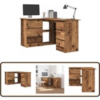 Eckschreibtisch Altholz-Optik 145x100x76 cm Holzwerkstoff - Vidaxl Eckschreibtisch Altholz-Optik 145x100x76 cm Holzwerkstoff - Vidaxl von VIDAXL