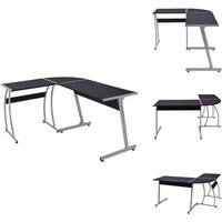Eckschreibtisch L-förmig Schwarz - Eckschreibtisch - Schreibtisch Schwarz - Bürostuhl - Home Office - L-Formiger Schreibtisch Eckschreibtisch L-förmig Schwarz - Eckschreibtisch - Schreibtisch Schwarz - Bürostuhl - Home Office - L-Formiger Schreibtisch von VIDAXL