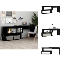 Eckschreibtisch Schwarz 200x50x76 cm Holzwerkstoff - Eckschreibtisch - Schreibtisch Schwarz - Holzwerkstoff Schreibtisch - Drehbares Schreibtisch Eckschreibtisch Schwarz 200x50x76 cm Holzwerkstoff - Eckschreibtisch - Schreibtisch Schwarz - Holzwerkstoff Schreibtisch - Drehbares Schreibtisch von VIDAXL