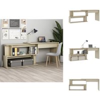 Eckschreibtisch Sonoma-Eiche 200x50x76 cm Holzwerkstoff - Holz Schreibtisch - Eckschreibtisch - Schreibtisch Sonoma Eichenfarben - Home Office Möbel Eckschreibtisch Sonoma-Eiche 200x50x76 cm Holzwerkstoff - Holz Schreibtisch - Eckschreibtisch - Schreibtisch Sonoma Eichenfarben - Home Office Möbel von VIDAXL