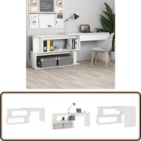 Eckschreibtisch Weiß 200x50x76 cm Holzwerkstoff - Eckschreibtisch - Schreibtisch Weiß - Holzwerkstoff - Home Office - Computerarbeitsplatz Eckschreibtisch Weiß 200x50x76 cm Holzwerkstoff - Eckschreibtisch - Schreibtisch Weiß - Holzwerkstoff - Home Office - Computerarbeitsplatz von VIDAXL