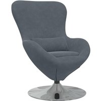 Eiersessel Dunkelgrau 63 x 73 x 90 cm Samt Vidaxl von VIDAXL