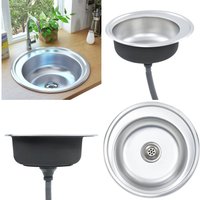 Einbauspüle mit Sieb und Siphon Edelstahl - Küchenspüle - Küchenspülen - Home & Living von VIDAXL