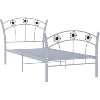 Einzelbett mit Fußball-Design Grau Metall 90x200 cm Vidaxl Einzelbett mit Fußball-Design Grau Metall 90x200 cm Vidaxl von VIDAXL