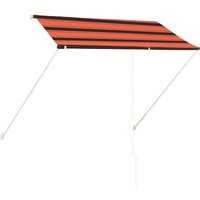 Bonnevie - Einziehbare Markise Sonnenmarkise 250×150 cm Orange und Braun vidaXL von BONNEVIE