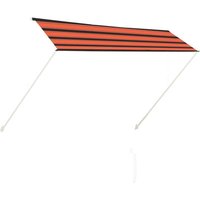 Einziehbare Markise Sonnenmarkise 300×150 cm Orange und Braun vidaXL von BONNEVIE