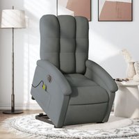 Elektrischer Massagesessel mit Aufstehhilfe Dunkelgrau Stoff Vidaxl 615230 Elektrischer Massagesessel mit Aufstehhilfe Dunkelgrau Stoff Vidaxl 615230 von VIDAXL