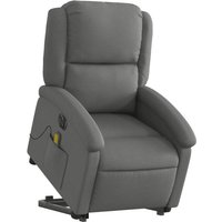 Elektrischer Massagesessel mit Aufstehhilfe Dunkelgrau Stoff - Vidaxl Elektrischer Massagesessel mit Aufstehhilfe Dunkelgrau Stoff - Vidaxl von VIDAXL