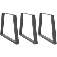 Esstisch Beine V-Form 3 Stück Anthrazit 100x(72-73,3) cm Stahl Vidaxl von VIDAXL