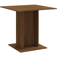 Esstisch,Esszimmertisch Braun Eichen-Optik 80x80x75 cm Holzwerkstoff vidaXL von BONNEVIE