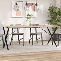 Vidaxl - Esstisch-Gestell in X-Form 160x80x73 cm Stahl von VIDAXL