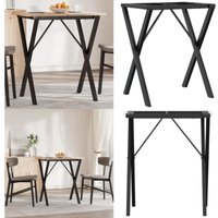 Esstisch-Gestell in X-Form 60x50x73 cm Gusseisen - Tischgestell - Metallgestell - Industrielook - Esszimmermöbel - Tischbeine - Home & Living von VIDAXL