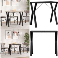 Esstisch-Gestell in Y-Form 80x40x73 cm Gusseisen - Industriel Stil - Metall Gestelle - Tischbeine - Esszimmermöbel - Wohnzimmermöbel - Home & Living von VIDAXL