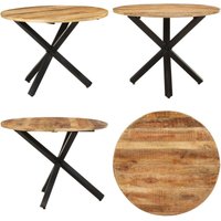 Esstisch Rund 100x100x75 cm Raues Mangoholz - Vidaxl Esstisch Rund 100x100x75 cm Raues Mangoholz - Vidaxl von VIDAXL