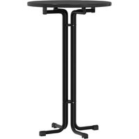 Esstisch Schwarz Ø70x110 cm Holzwerkstoff und Stahl Vidaxl von VIDAXL