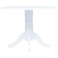 Esstisch Weiß 106 cm Massivholz Gummibaum Vidaxl Esstisch Weiß 106 cm Massivholz Gummibaum Vidaxl von VIDAXL