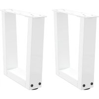 Couchtischbeine V-Form 2 Stück Weiß 40x(30-31,3) cm Stahl Vidaxl von VIDAXL